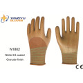 Рабочие перчатки из безопасного полиэфира с покрытием из нитрила (N1802)